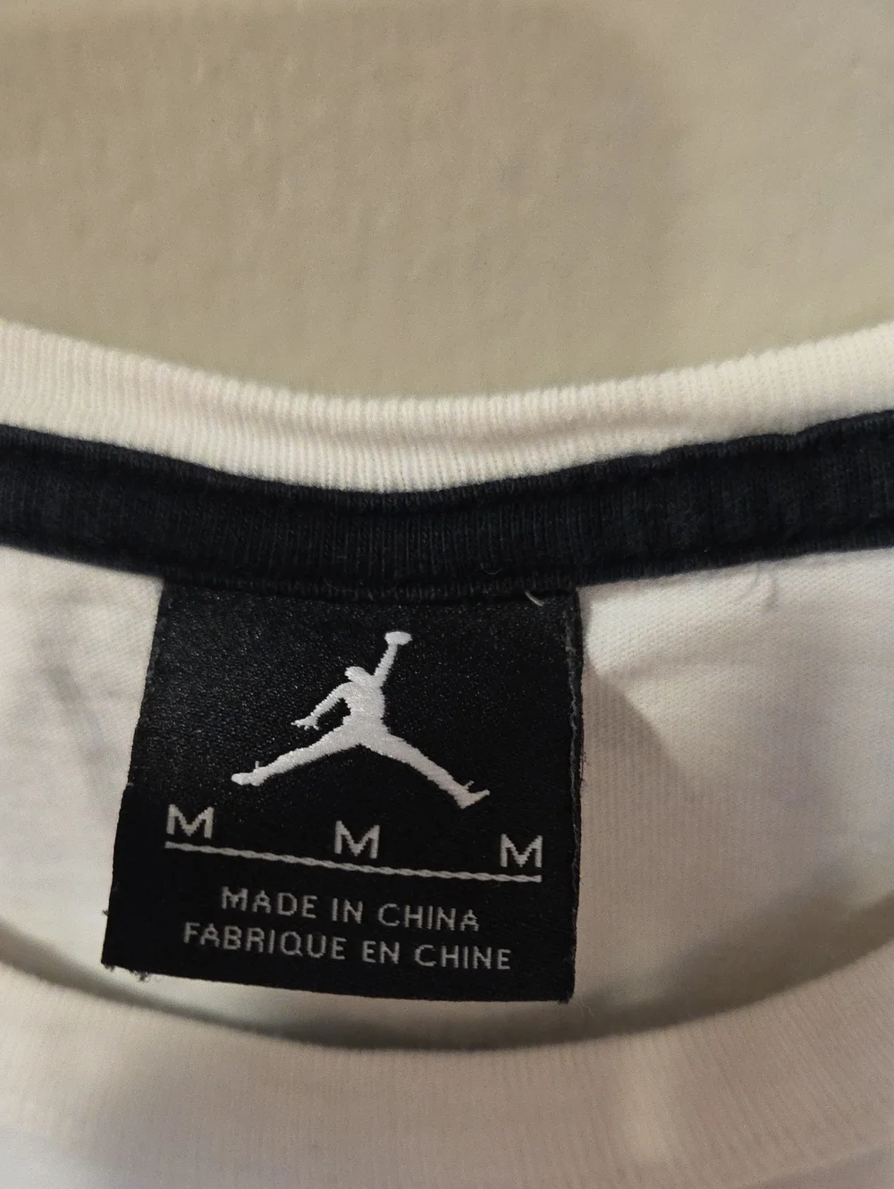 JORDAN Men's White Short-Sleeve Crewneck T-Shirt